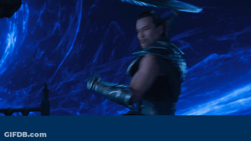 Mortal Kombat Man Holding Fireball GIF