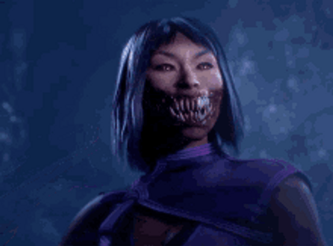 Mortal Kombat Mileena Sai Licking GIF