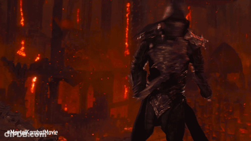 Mortal Kombat Movie Poster With Warriors GIF