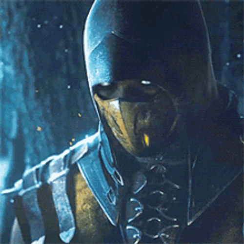 Mortal Kombat Scorpion Death Stare GIF