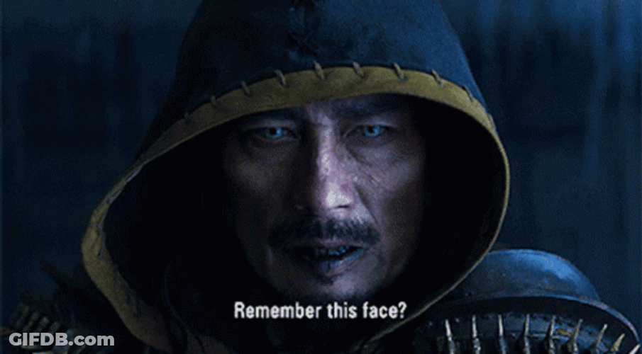 Mortal Kombat Scorpion Face GIF