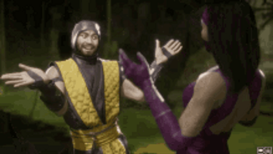 Mortal Kombat Scorpion & Mileena GIF