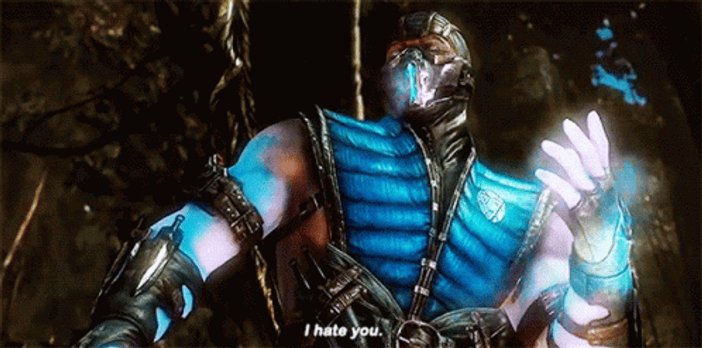 Mortal Kombat Sub Zero Hate GIF