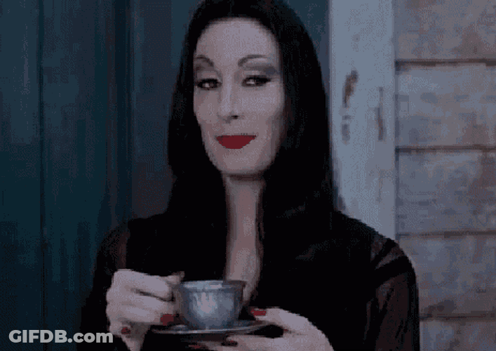 Morticia Tea GIF