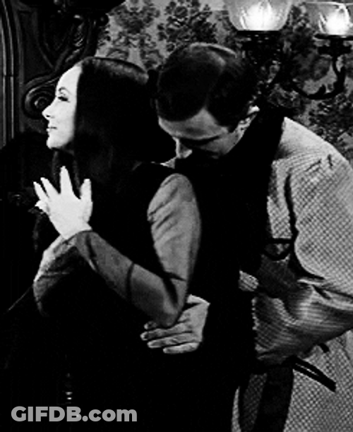 Morticia The Addams Family True Love Halloween GIF