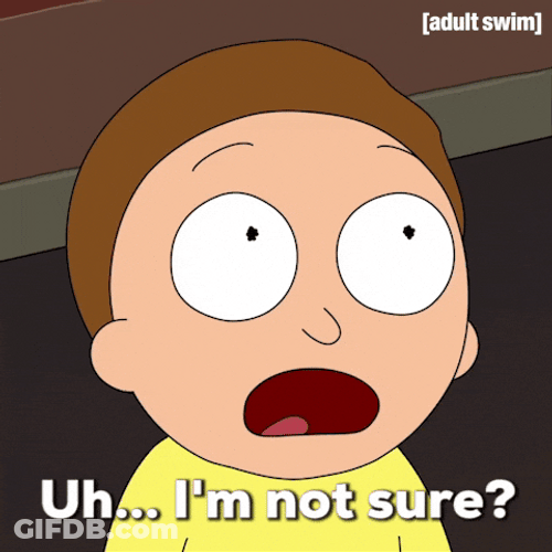 Morty Smith Im Not Sure GIF