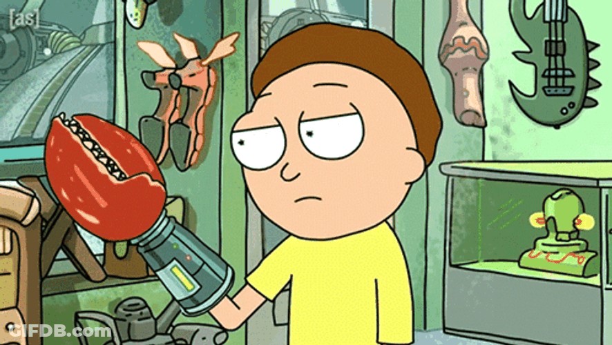 Morty Smith The Claw Hand GIF