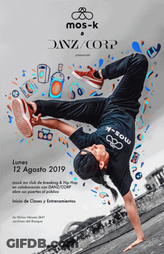 Mos-K Poster Person Doing Handstand GIF