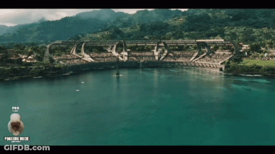 Mosasaurus Eating Bird Head GIF