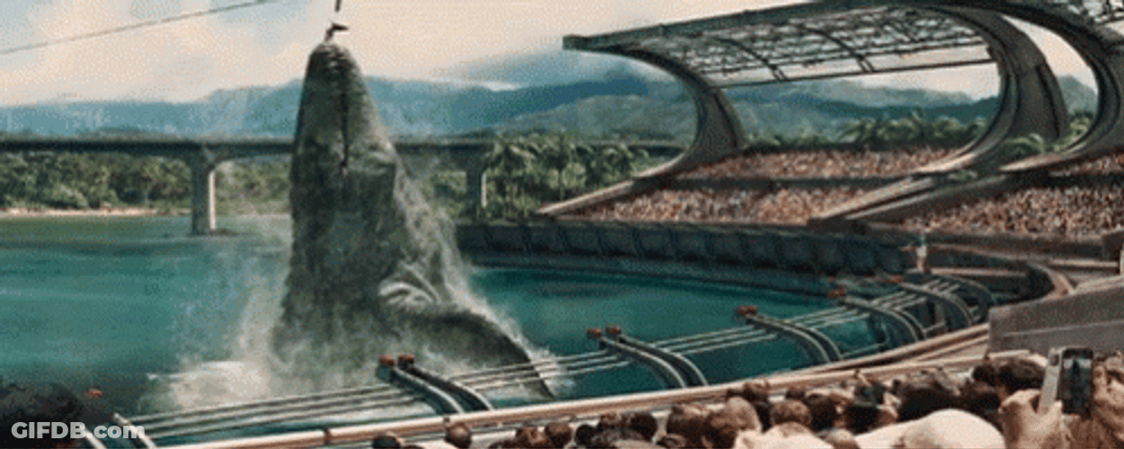 Mosasaurus Feeding Show GIF