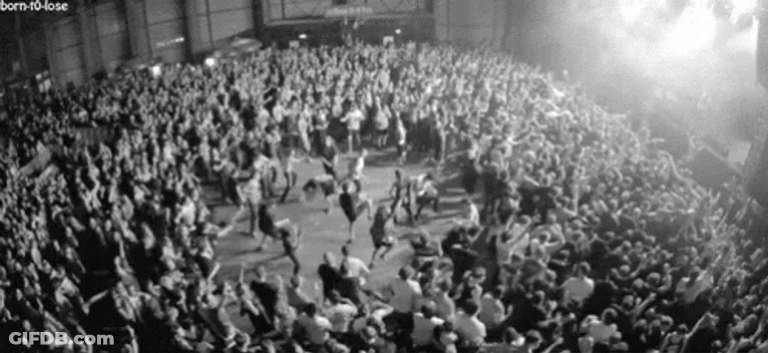 Mosh Pit Crazy Concert Scene GIF