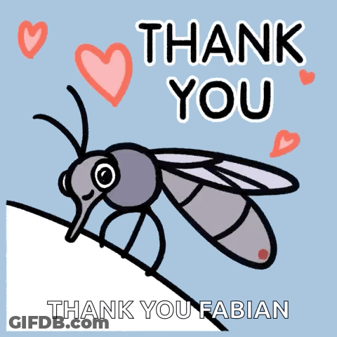 Mosquito Saying Thank You Fabian GIF