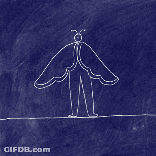 Moth Man Rope Walk GIF