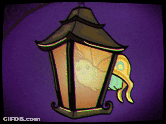 Moth On The Lamp GIF