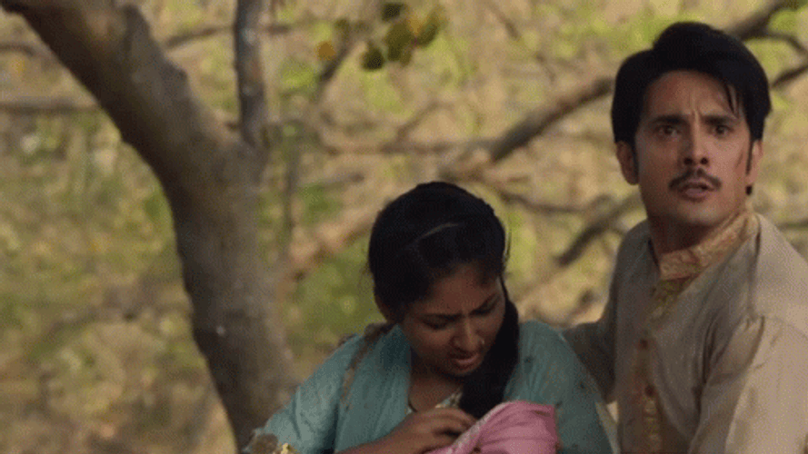 Mother And Baby Pushed To Side GIF
