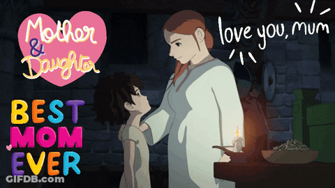 Mother And Daughter Saying Best Mom Ever GIF