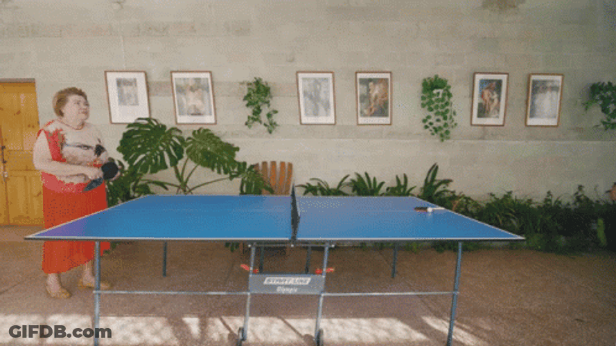 Mother And Son Ping Pong GIF