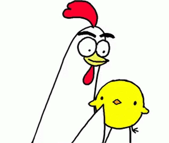 Mother Chicken Hugging Chick Child GIF