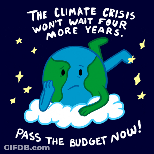 Mother Earth Waiting For Budget To Be Passed GIF