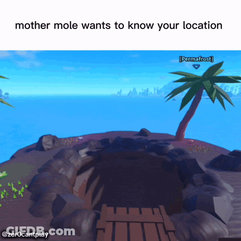 Mother Mole Wants To Know Your Location GIF