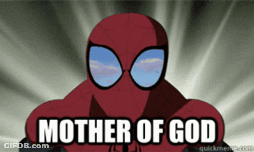 Mother Of God Animated Spiderman GIF
