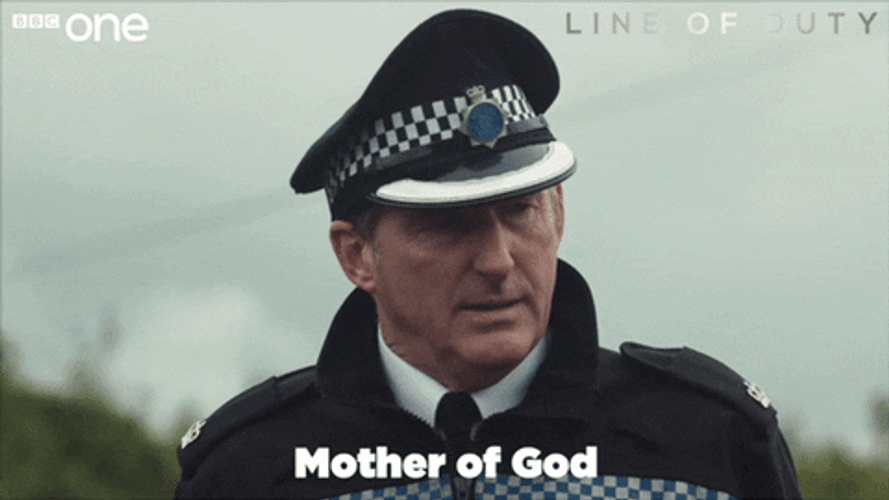 Mother Of God Shocked Reaction Ted Hastings GIF