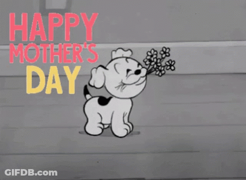 Mother's Day Card Pink Flowers Happy Bestie GIF