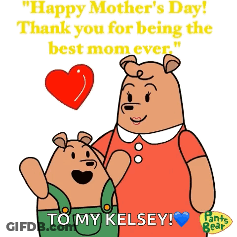 Mother's Day Card With Bears GIF
