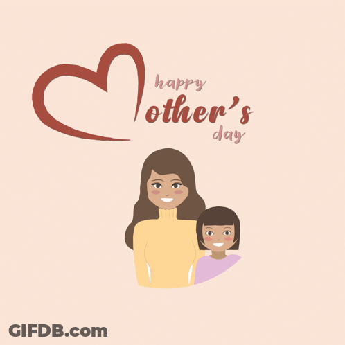 Mother's Day Card With Dog And Cat GIF