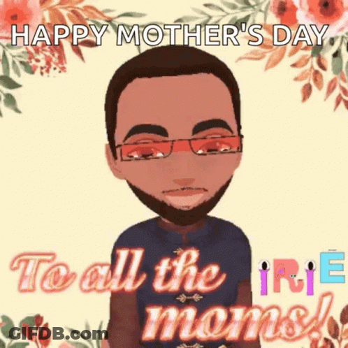 Mother's Day Card With Duck And Ducklings GIF