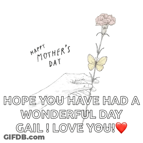 Mother's Day Card With Flower GIF
