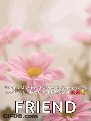 Mother's Day Card With Flowers GIF