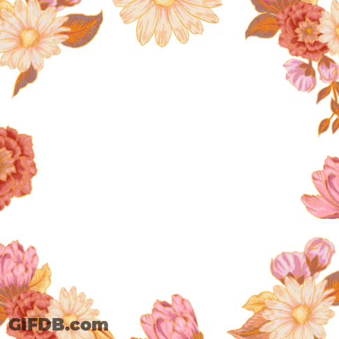 Mother's Day Card With Flowers And Butterflies GIF