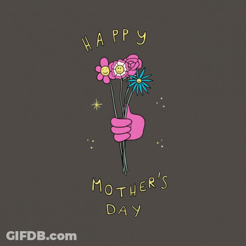 Mother's Day Card With Flowers GIF