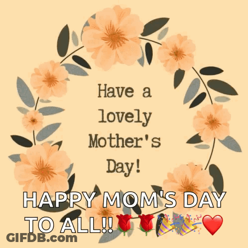 Mother's Day Card With Flowers GIF