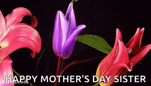 Mother's Day Card With Flowers GIF