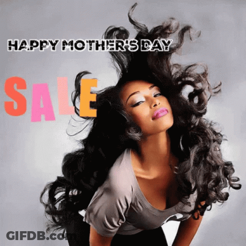 Mother's Day Card With Pink Roses GIF