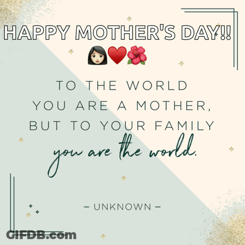 Mother's Day Card With Quote GIF