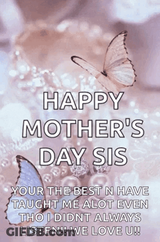 Mother's Day Card With Red Rose GIF
