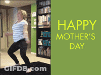 Mother's Day Card Woman Dancing GIF