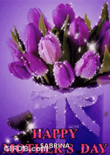 Mother's Day Greeting Card With Butterflies GIF