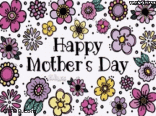 Mother's Day Greeting Card With Flowers GIF