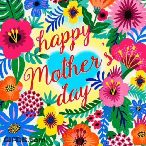 Mother's Day Greeting Card With Flowers GIF