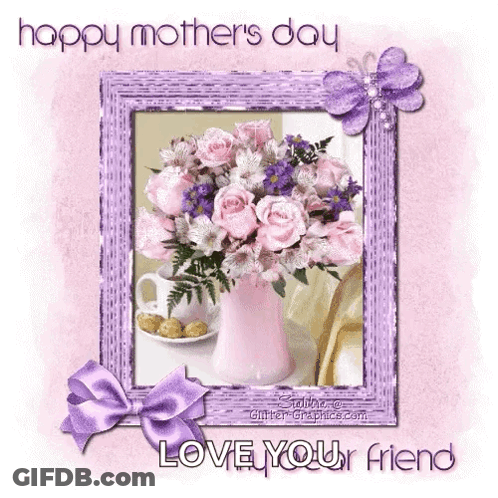 Mother's Day Greeting Card With Flowers GIF