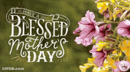 Mother's Day Greeting Card With Flowers GIF