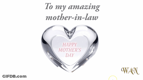 Mother's Day Greeting Card With Heart And Roses GIF