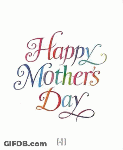 Mother's Day Greeting Card With Hearts GIF