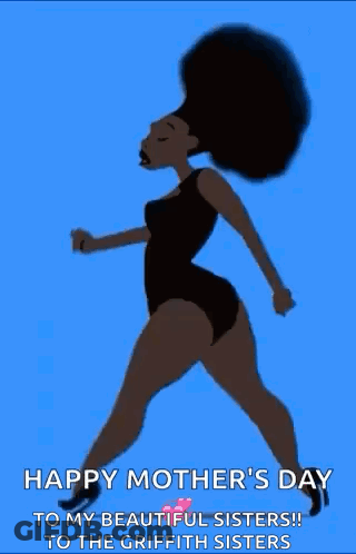 Mother's Day Greeting Card Woman In Bathing Suit GIF