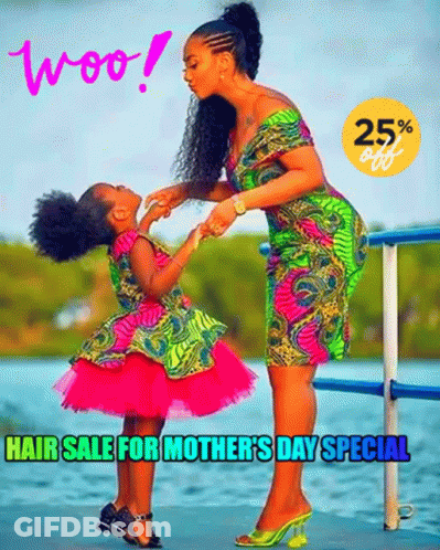 Mother's Day Hair Sale Advertisement GIF