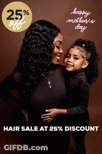 Mother's Day Sale Woman And Child GIF